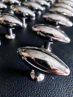 Nikkel Glans Knoppen Ovaal Puntig - 39 stuks, Ophalen, Nieuw