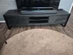 Tv-meubel zwart mangohout 180x45x45cm, Ophalen, Zwart, 150 tot 200 cm, Zo goed als nieuw