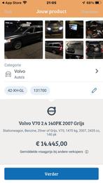 Volvo V70 2.4 2007 Summum Sport Editie Lees Tekst Mooie staa, Auto's, Volvo, Voorwielaandrijving, Euro 5, Zwart, Stationwagon