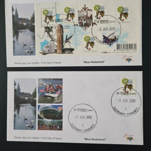 Eerste Dag Enveloppen Mooi Nederland 2008, Postzegels en Munten, Postzegels | Eerstedagenveloppen, Onbeschreven, Nederland, Ophalen of Verzenden
