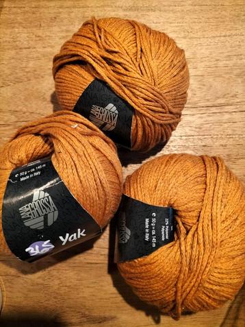 3 bollen breigaren 365 Yak van Lana Grossa katoen + Yak-wol beschikbaar voor biedingen