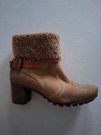 Korte suede bruine laars, Ophalen of Verzenden, Zo goed als nieuw