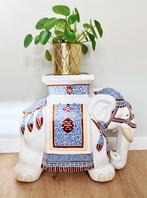 Keramieken planten olifant, Ophalen, Zo goed als nieuw, Hout, Minder dan 55 cm