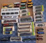 N spoor locomotief en 46 wagens., Hobby en Vrije tijd, Modeltreinen | N-Spoor, Overige merken, Gebruikt, Gelijkstroom, Wagon