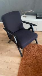 Zwarte Fauteuil , nieuw staat, Huis en Inrichting, Fauteuils, Ophalen, Hout, 75 tot 100 cm, Zo goed als nieuw