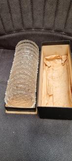 Vintage glazen onderzetters, Ophalen, Glas of Kopje