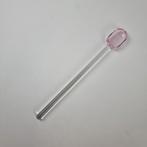 Muurla koffielepel Glas 15,5 cm Pink, Antiek en Kunst, Antiek | Glas en Kristal, Ophalen