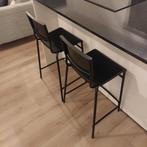 Twee zwarte IKEA barkrukken, Huis en Inrichting, Barkrukken, Ophalen of Verzenden