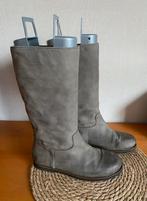 Leren laarzen - Maat 39 - taupe/grijs - Gevoerd, Ophalen of Verzenden, Grijs, Gedragen, Hoge laarzen