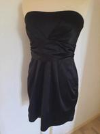 AMISU feest jurk zwart strapless maat 40 - zgan -, Kleding | Dames, Jurken, Maat 38/40 (M), Zwart, Ophalen of Verzenden, Zo goed als nieuw