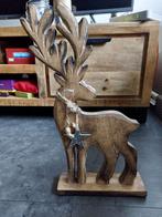Mangohouten hertenbeeldje, Antiek en Kunst, Kunst | Beelden en Houtsnijwerken, Ophalen of Verzenden