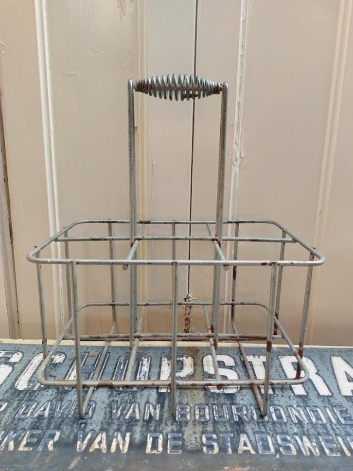 Zinken stoer flessenrek, Antiek en Kunst, Curiosa en Brocante, Ophalen of Verzenden