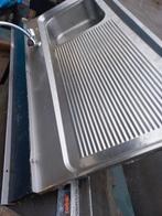 2x rvs spoelblad plus wasbak, Huis en Inrichting, Ophalen, Zo goed als nieuw, 25 tot 50 cm, Minder dan 100 cm