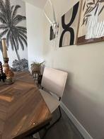 Eetkamerstoel rib creme, Huis en Inrichting, Stoelen, Ophalen, Overige kleuren, Eén