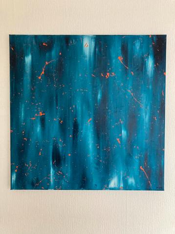 Uniek abstract schilderij (60x60) beschikbaar voor biedingen