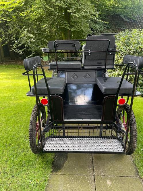 Clever recreatie wagen incl tuig enkelspan, Dieren en Toebehoren, Rijtuigen en Koetsen, Zo goed als nieuw, Overige typen, Paard