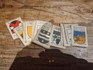 Postzegels met gemeente wapen uit Zeeland op papier. beschikbaar voor biedingen