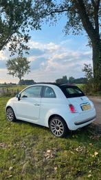 Fiat 500 Cabrio, Auto's, 4 cilinders, Leder en Stof, Wit, Handgeschakeld