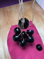 Hanglamp met 7 zwarte bollen, Ophalen, Gebruikt, 50 tot 75 cm, Glas