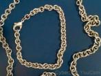 12908-8 Jasseron Ketting + Eventueel Bijpassend Armband, Ophalen of Verzenden, Zo goed als nieuw, Zilver, Zilver
