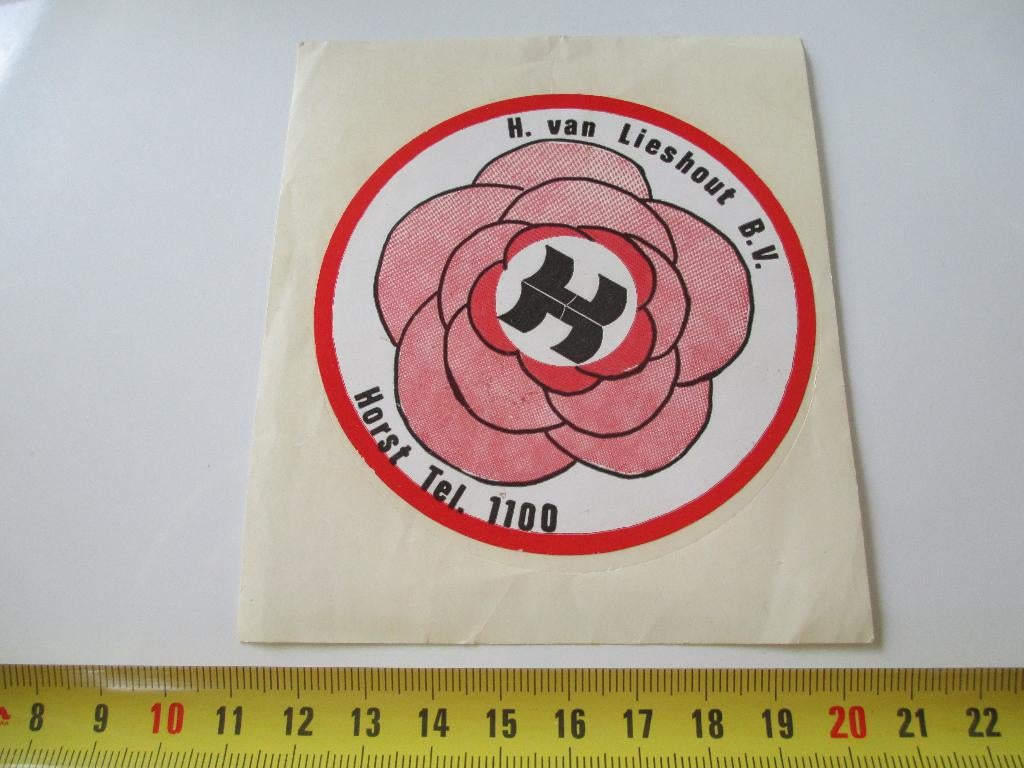 sticker horst h van lieshout bv, Verzamelen, Ophalen, Zo goed als nieuw