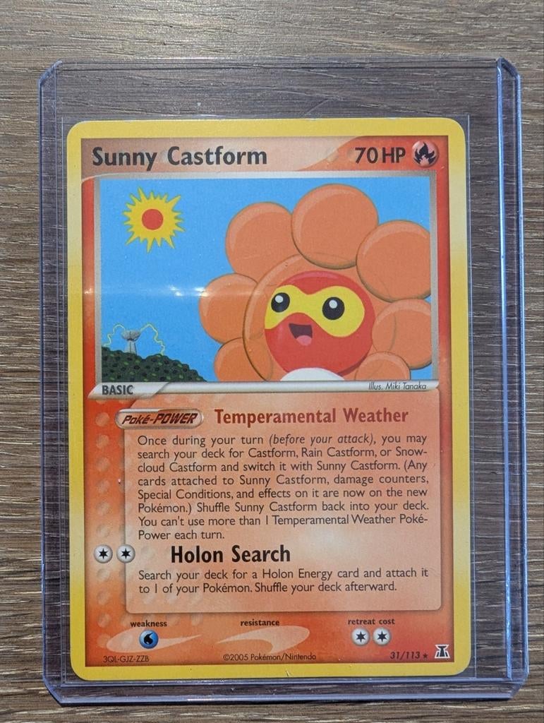 Sunny Castform uit EX Delta Species 31/113, Ophalen of Verzenden, Zo goed als nieuw, Losse kaart