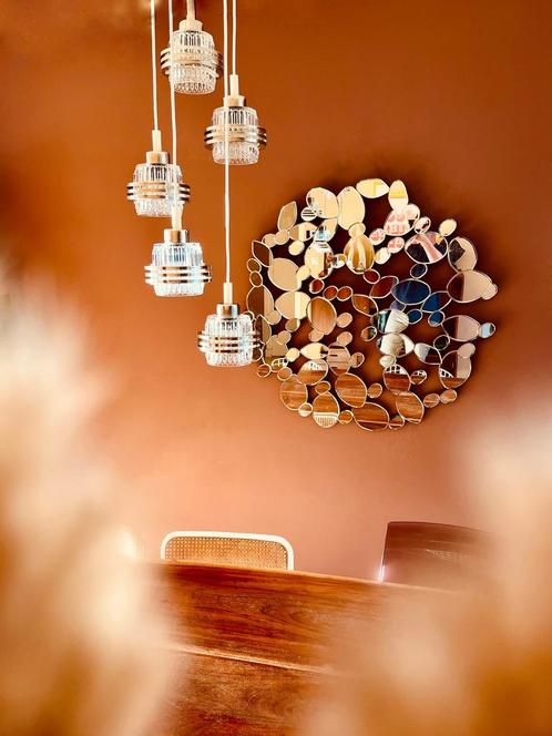 Uniek! Pokrok Zilina 70’s cascade, Huis en Inrichting, Lampen | Hanglampen, Zo goed als nieuw, Minder dan 50 cm, Ophalen of Verzenden