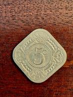 munt Nederland 5 cent 1943, Postzegels en Munten, Munten | Nederland, Ophalen of Verzenden, Koningin Wilhelmina, 5 cent, Losse munt