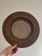 Rotan Birma riet 33,5cm onderbord wandbord plateau, Huis en Inrichting, Ophalen, Gebruikt