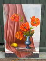 Stilleven met klaprozen en peer, Antiek en Kunst, Ophalen