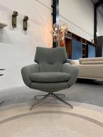 2 Nieuw Leolux Lloyd Plus Draaifauteuils groen stof Stoel, Leolux, Nieuw, 75 tot 100 cm, Ophalen of Verzenden