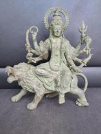 bronzen beeld godin Durga/Kali/Shakti/India/Azië, Ophalen of Verzenden, Nieuw