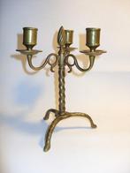 kandelaar kandelaber brons 19e eeuw 3 lichts, Antiek en Kunst, Ophalen, Koper of Brons