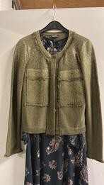 Vestje Claudia Sträter groen met gouden finish S, Kleding | Dames, Ophalen of Verzenden, Zo goed als nieuw, Claudia Sträter, Maat 36 (S)