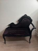 Zwart Barok telefoonbankje, Ophalen, Gebruikt, Eenpersoons, Minder dan 75 cm