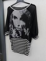 Jurk/Blouse Shirt - Maat 40, Maat 38/40 (M), Zwart, Ophalen of Verzenden, Zo goed als nieuw