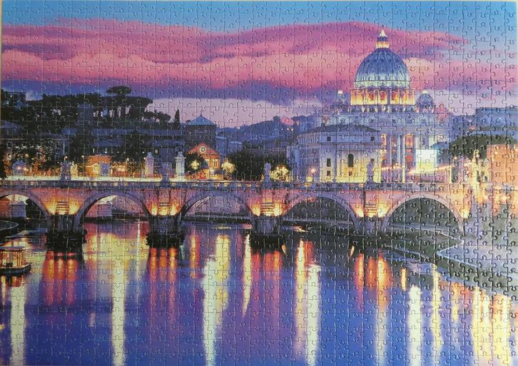 Rome Clementoni 1000 stukjes, Hobby en Vrije tijd, Denksport en Puzzels, Gebruikt, 500 t/m 1500 stukjes, Ophalen of Verzenden