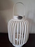 Windlicht / lantaarn Riverdale, Huis en Inrichting, Woonaccessoires | Kandelaars en Kaarsen, Ophalen, Gebruikt, 25 tot 50 cm, Wit