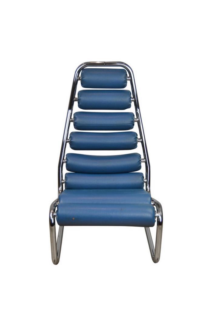 1970s Chroom Rollen Stoel, Antiek en Kunst, Antiek | Meubels | Stoelen en Banken, Ophalen