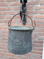 Antieke  koperen heksenketel, Tuin en Terras, Ophalen, Gebruikt, Minder dan 30 cm, Minder dan 60 cm