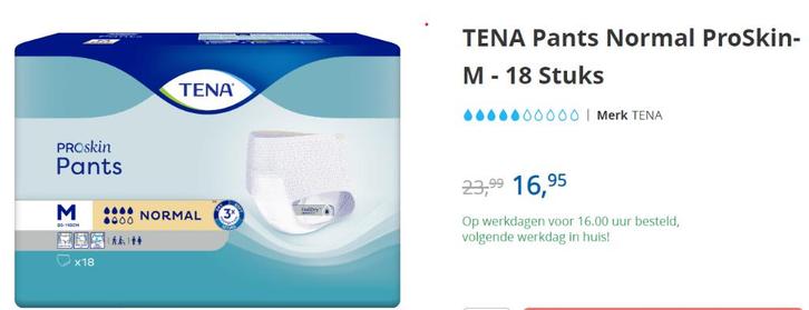 TENA Broek / Pants Normal ProSkin - M - 18, Diversen, Verpleegmiddelen, Nieuw, Ophalen of Verzenden