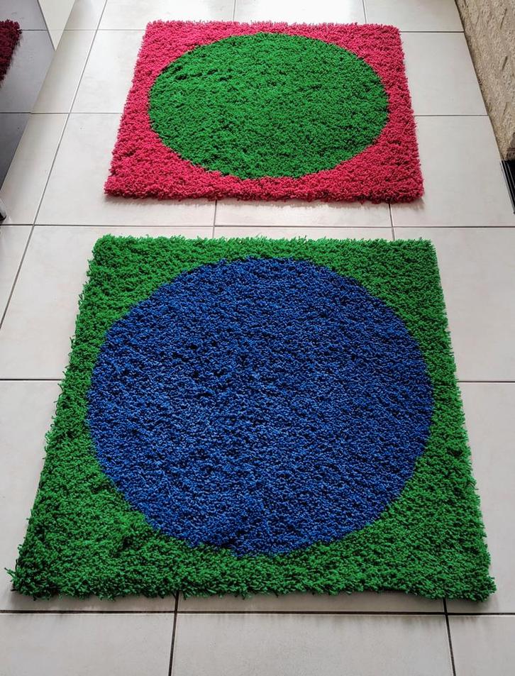 2 Ikea Barbro Vloerkleden - 80x80 cm - Nieuwstaat!, Huis en Inrichting, Stoffering | Tapijten en Kleden, Ophalen of Verzenden