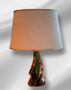 Vintage Murano Sommerso Lamp | Groen & Amber | Jaren '60, Verzenden, Glas, Minder dan 50 cm