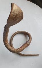 Egyptische slang / cobra / messing / 825 gram / 26 cm hoog, Antiek en Kunst, Ophalen of Verzenden