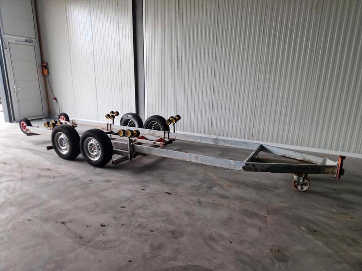 Pega Stallingstrailer 3000kg opknapper onderdelen, Watersport en Boten, Boottrailers, Gebruikt, Sloepentrailer, Minder dan 1500 kg