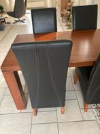 Eettafel met 4 stoelen, Ophalen, Gebruikt, 4 tot 6 stoelen
