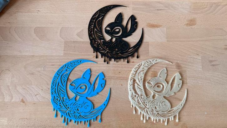 Stitch Wanddecoratie op de maan, Huis en Inrichting, Woonaccessoires | Wanddecoraties, Nieuw, Ophalen of Verzenden