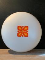 Vintage plafonnière, plafondlamp mid century, Ophalen of Verzenden, Gebruikt, Glas