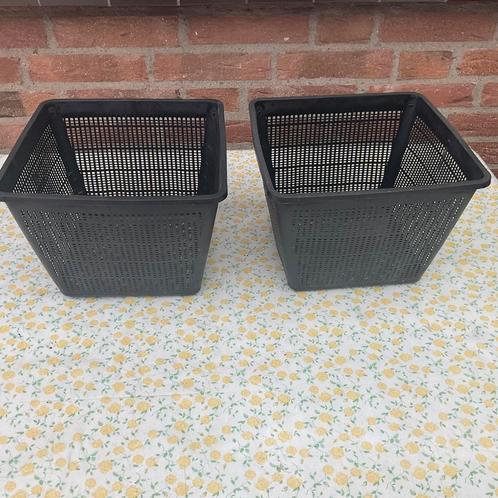 2 vijvermandjes 27x27,5x19cm. Niet gebruikt in de vijver., Tuin en Terras, Vijver-toebehoren, Zo goed als nieuw, Ophalen of Verzenden