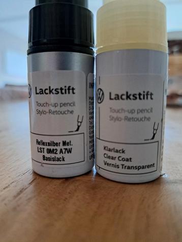 Lakstift set LST OM2 AW7 Volkswagen Audi Reflexzilver beschikbaar voor biedingen